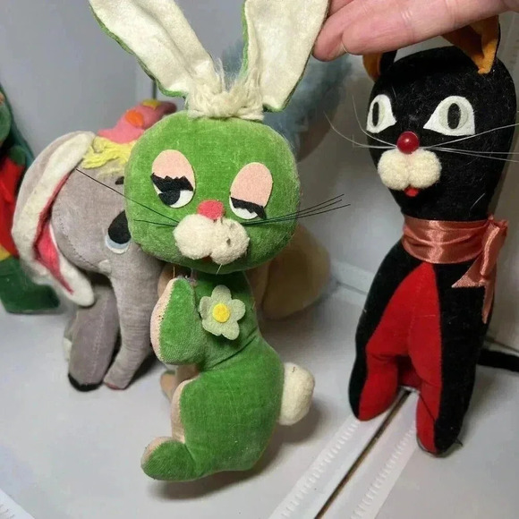 Vintage Dankin Dream Pets And Jerry Elsner Green Dog - Picture 4 of 12